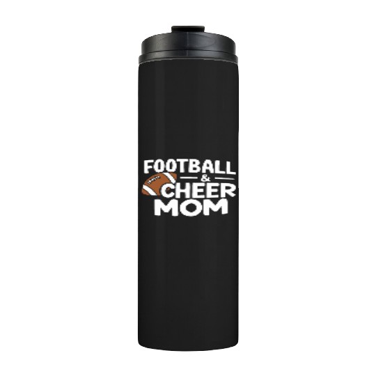 Football Cheer Mom Proud and Loud Thermal Tumblers