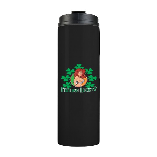 Feeling Lucky Girl Thermal Tumblers