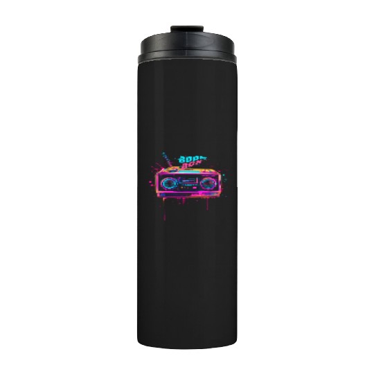 boombox 80s music Thermal Tumblers