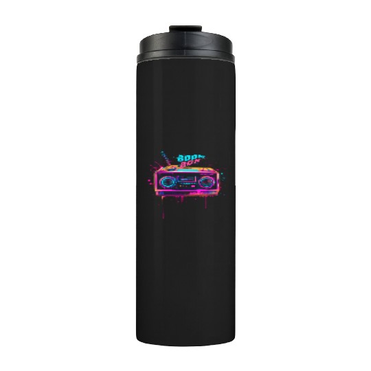 boombox 80s music Thermal Tumblers