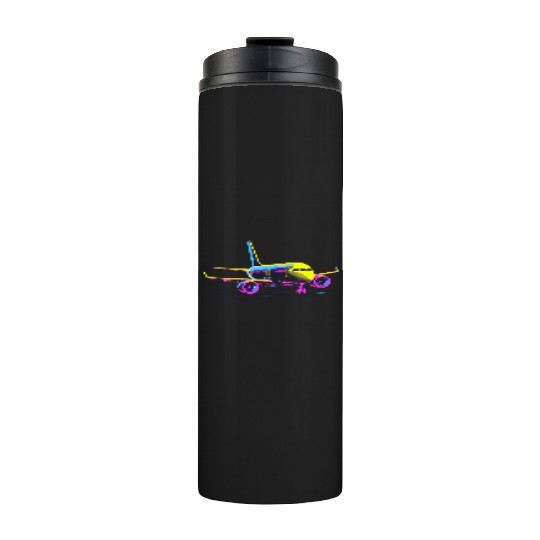 Aircraft Cartoon Style Thermal Tumblers