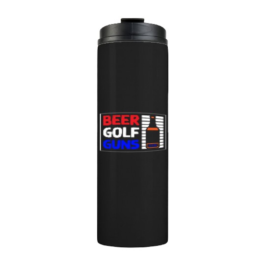 Beer Golf Guns Thermal Tumblers