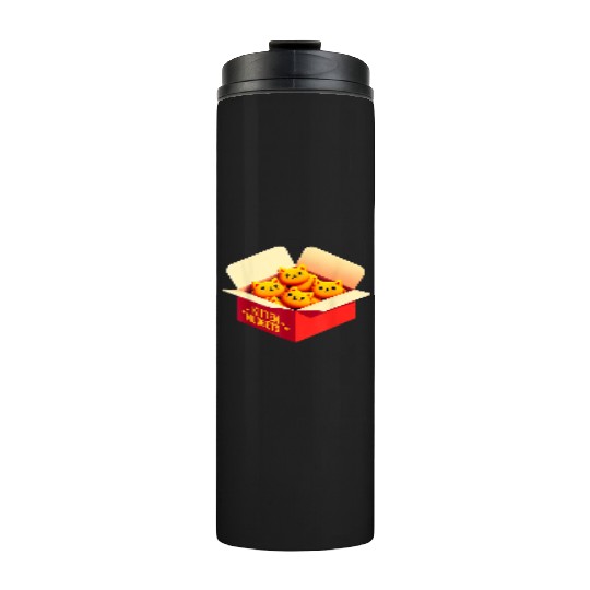 Kitten Nuggets Food Pun Cat Lover Gift Chicken Nug Thermal Tumblers