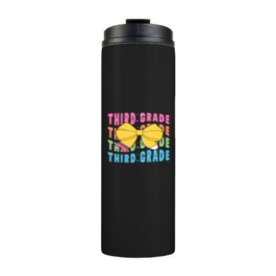 3rd Grade Teacher Pencil Coquetteheartpre-kinderga Thermal Tumblers