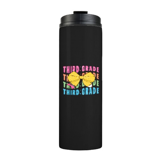 3rd Grade Teacher Pencil Coquetteheartpre-kinderga Thermal Tumblers