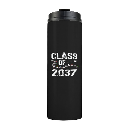 Funny Class of 2037 Grow With Me Back To School Thermal Tumblers