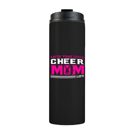 Living Cheer Mom Life Cheerleading Mother's Day Thermal Tumblers