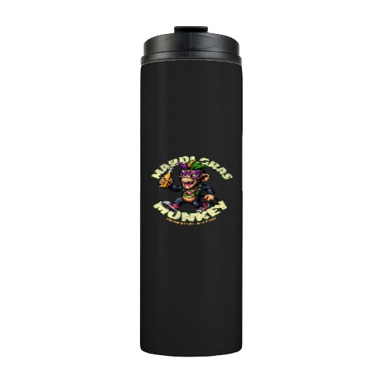 Mardi Gras Monkey Premium Thermal Tumblers