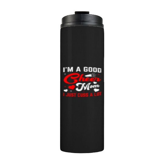 A Good Cheer Mom Cheerleading Mommy Mother's Day Thermal Tumblers