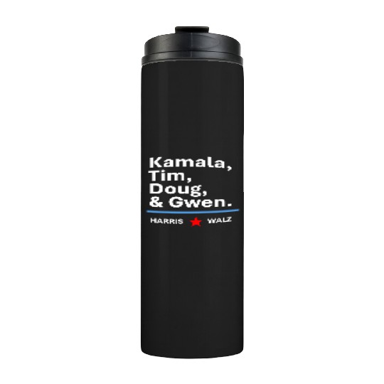 Harris & Walz | Kamala, Tim, Doug & Gwen Thermal Tumblers