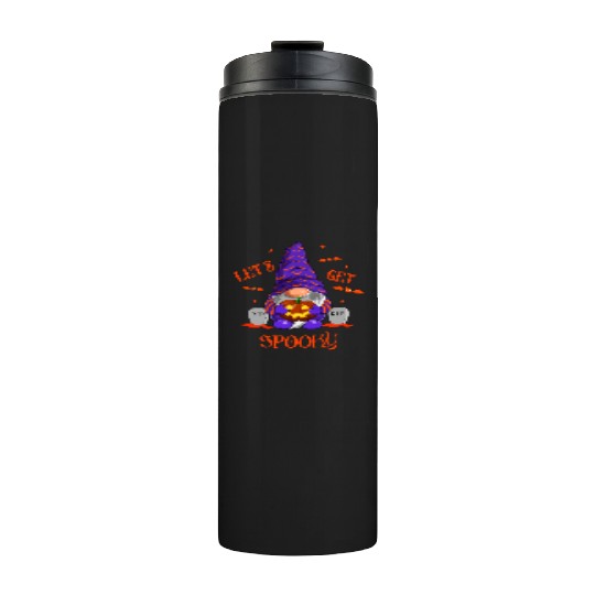 Halloween Gnomes, Happy Halloween Thermal Tumblers