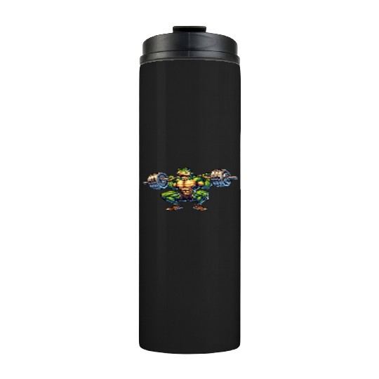 Frog Toad Fitness Barbell Gym Workout Training Thermal Tumblers