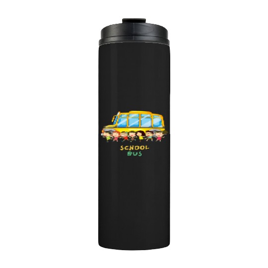 Cool School Bus Here I Come Back to School Driver Thermal Tumblers
