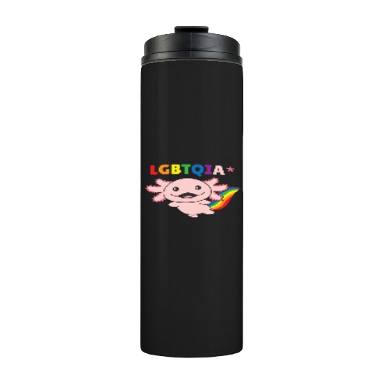 Axolotl - Rainbow Flag LGBT Pride Thermal Tumblers