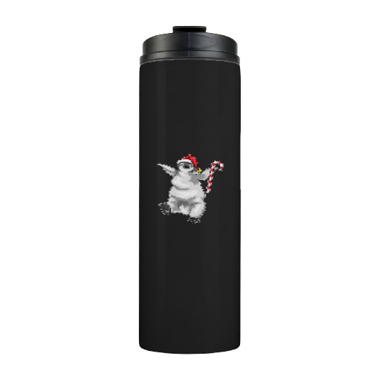 Penguin Christmas Candy cane Thermal Tumblers