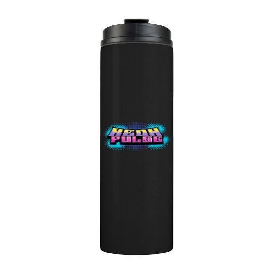 Neon Pulse - Vibrant Y2K Streetwear Vibes Thermal Tumblers