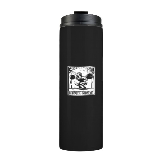 Tarot Cards Muscle Mommy Squatting Barbell Thermal Tumblers