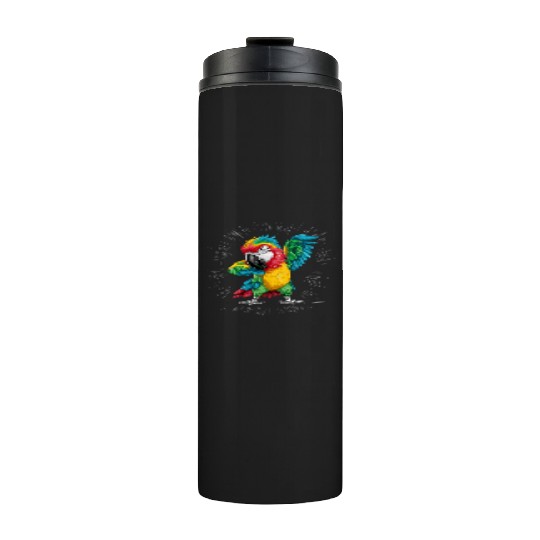 Macaw Parrot for a Bird Lover Animal Lover Thermal Tumblers