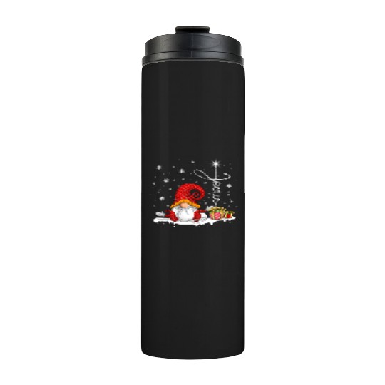 Merry Christmas Gnomes Xmas Family Men Women Thermal Tumblers