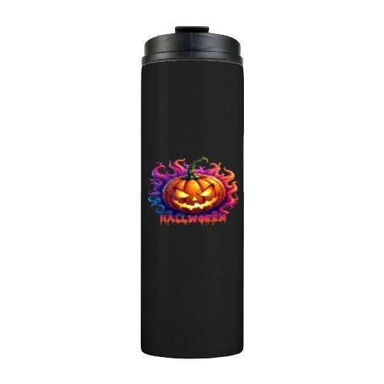 Halloween Jack O Lantern V 05 Thermal Tumblers