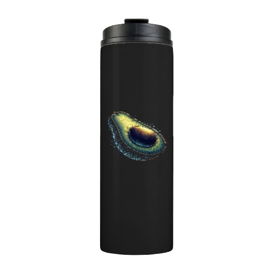 Avocado food art vegan design 4 Thermal Tumblers
