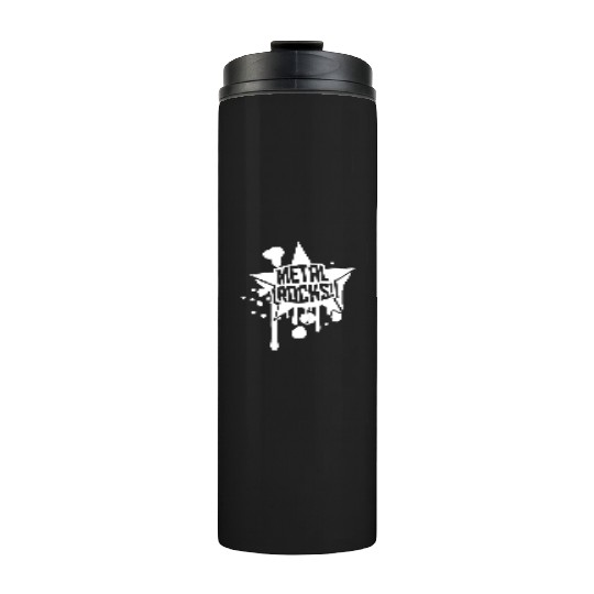 Heavy Metal Rocks Hard Rock Music Graffiti Star Thermal Tumblers