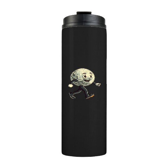 Disco Ball Walking - Retro Funk in Motion Thermal Tumblers