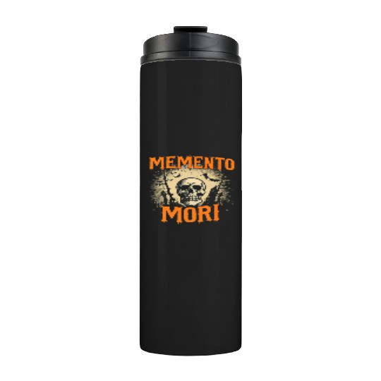 Memento Mori Skull to Halloween Thermal Tumblers