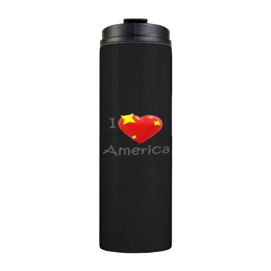 I Love America Thermal Tumblers