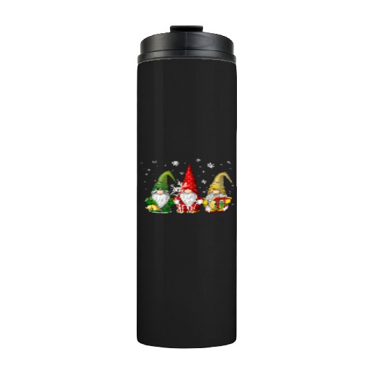 Three Funny Gnomes Christmas Gift Thermal Tumblers
