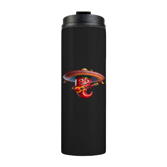 Spicy Mariachi Pepper Thermal Tumblers