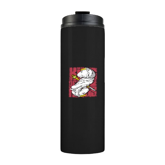 Lion King and the Holy Lamb Christian Art Thermal Tumblers