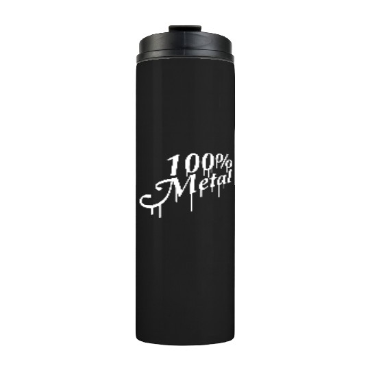 100 % Percent Metal Music Fun Graffiti Drops Stamp Thermal Tumblers
