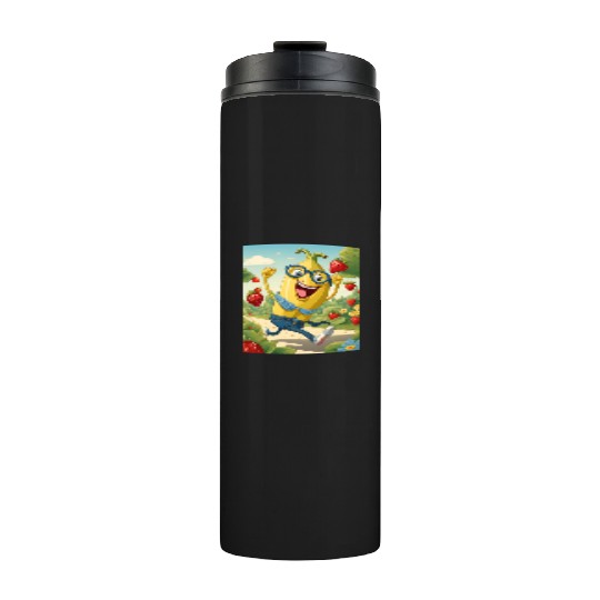 The laughed banana colourful design. Thermal Tumblers