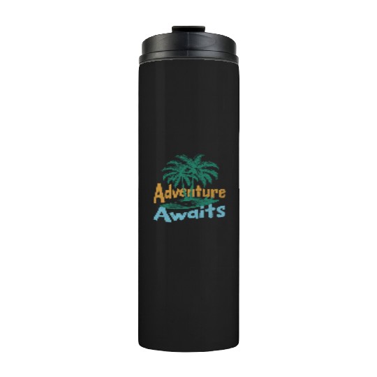 Adventure Awaits Tropical Surf Thermal Tumblers