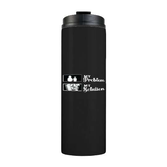 Accordion Player My Problem My Pictogram Mom Dad Thermal Tumblers