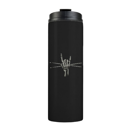 Skeleton Hand Drumsticks Thermal Tumblers