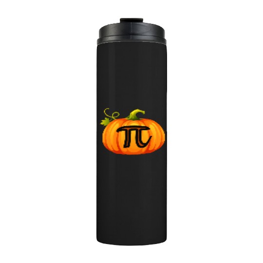 Pumpkin Pi Math Halloween Thanksgiving Pie Day Thermal Tumblers