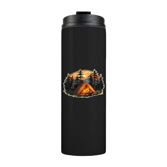 Tents Forest Nature Camping Thermal Tumblers