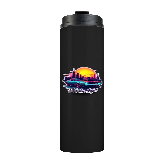 Cyberpunk Muscle Car Thermal Tumblers