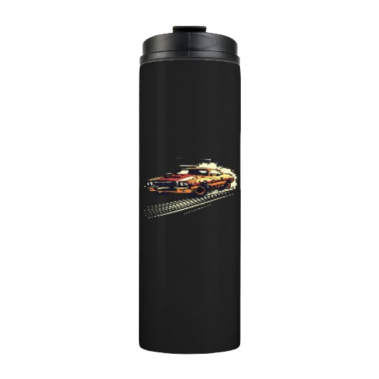 Classic Muscle Car in Action Thermal Tumblers