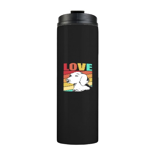 Retro German Shorthaired Pointer Dog I Love My GSP Thermal Tumblers