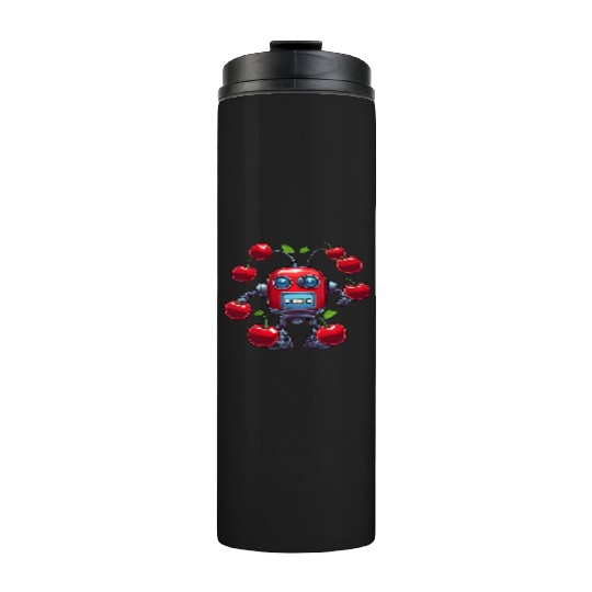 Robot Cherry Thermal Tumblers