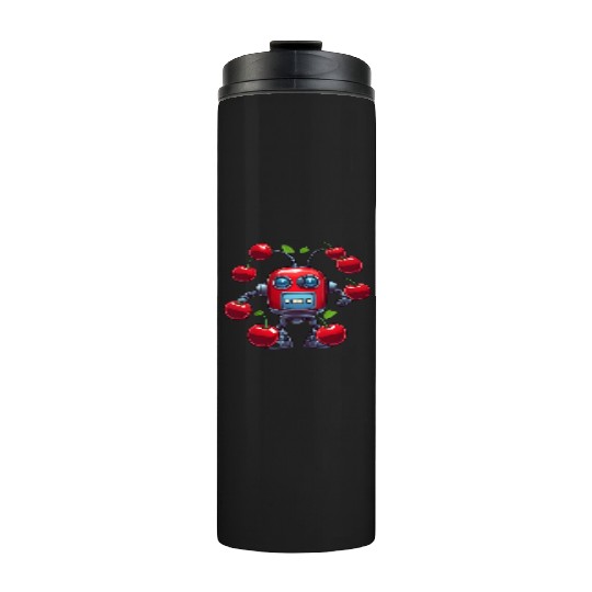 Robot Cherry Thermal Tumblers