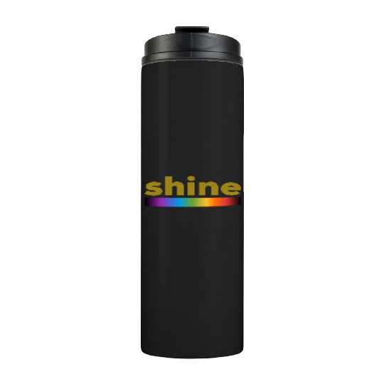 Shine. Light spectrum line. Thermal Tumblers