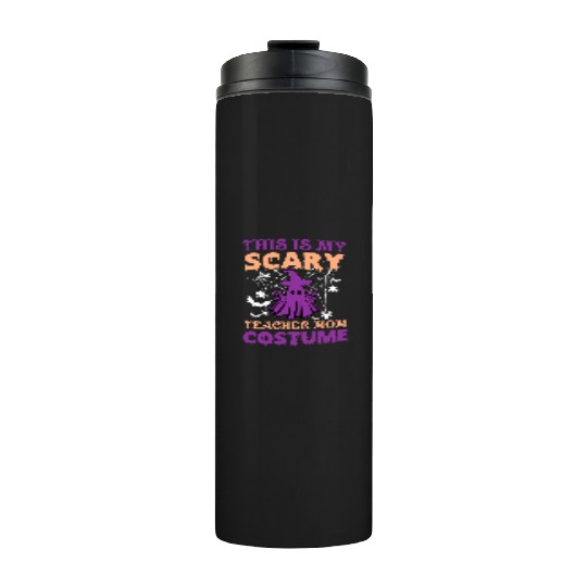 Scary Teacher Halloween Thermal Tumblers Sublimation Designs