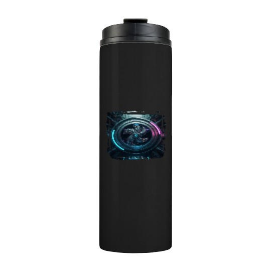 Zodiac sign Libra in cyberpunk era Future Thermal Tumblers