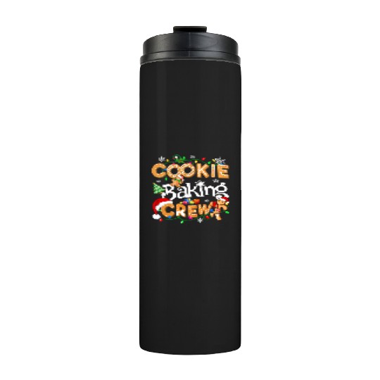 Cookie baking crew Cooking Lover Xmas Gingerbread Thermal Tumblers