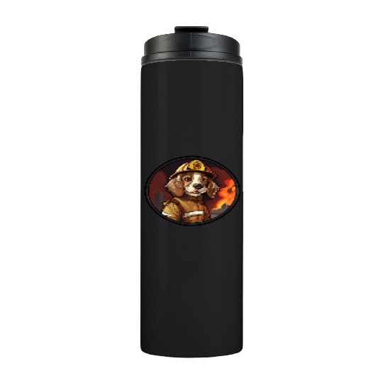 Dogs Firefighter Thermal Tumblers