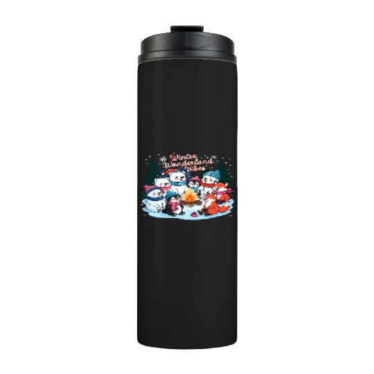 Winter Wonderland Snowflake Thermal Tumblers